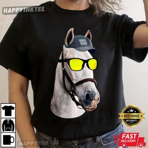 Funny Horse Racing Vintage Horse Portrait KY Derby Horse Tee