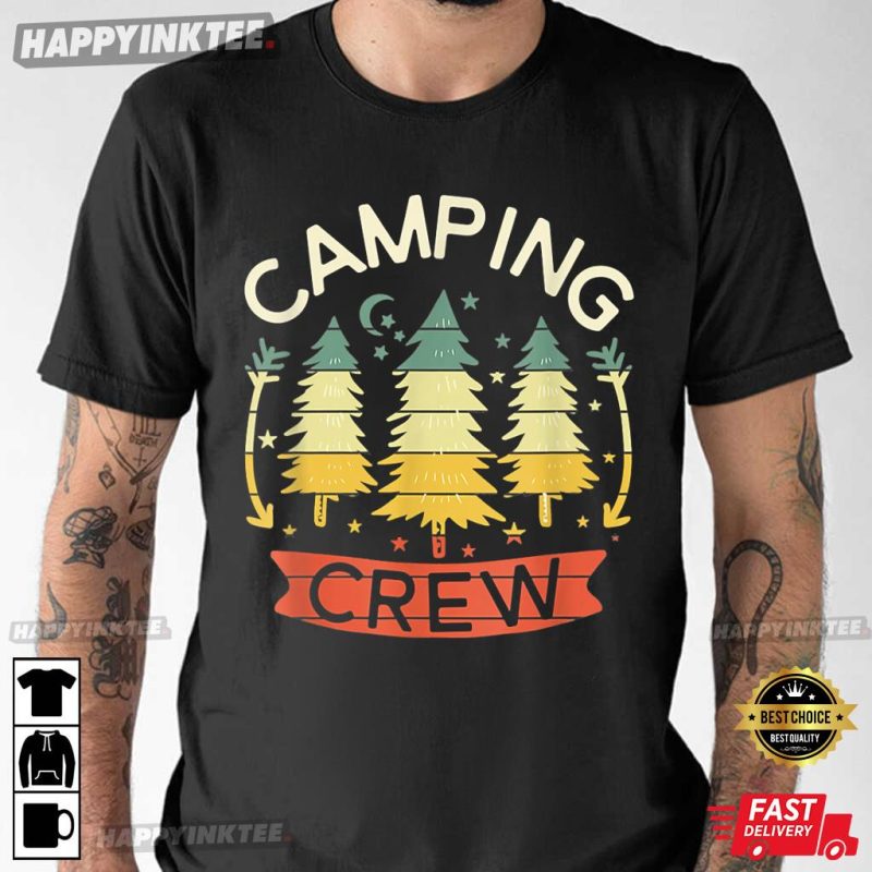Camp Family Camping Trip Camper Matching Group Camping Crew T-Shirt