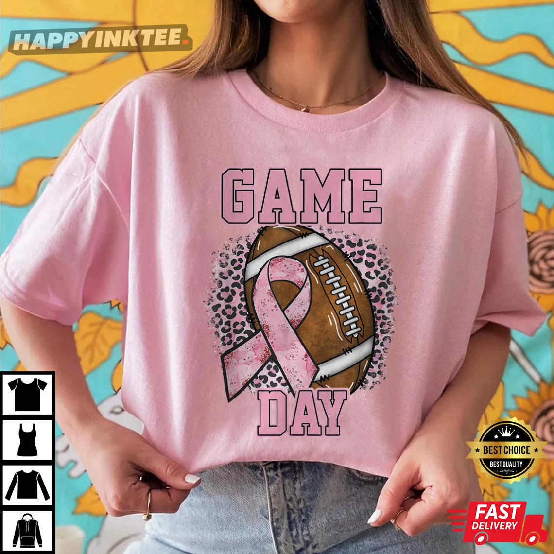 T-shirt Octobre Rose Femme 2025 - Ruban Cancer Du Sein, Manches, Coupe Grande Taille, Tissu Sport Respirant
