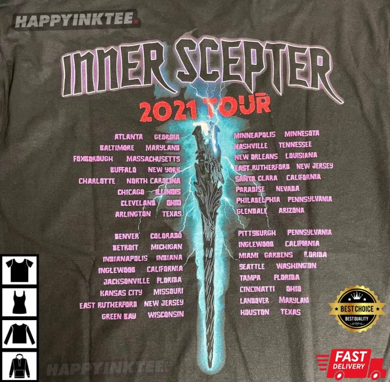 Inner Scepter 2021 Tour Kyle Bran Angry Runs TShirt