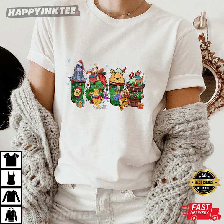 Disney Winnie The Pooh Christmas Latte Coffee T-Shirt Disney Winnie The Pooh Christmas Latte Coffee T-Shirt