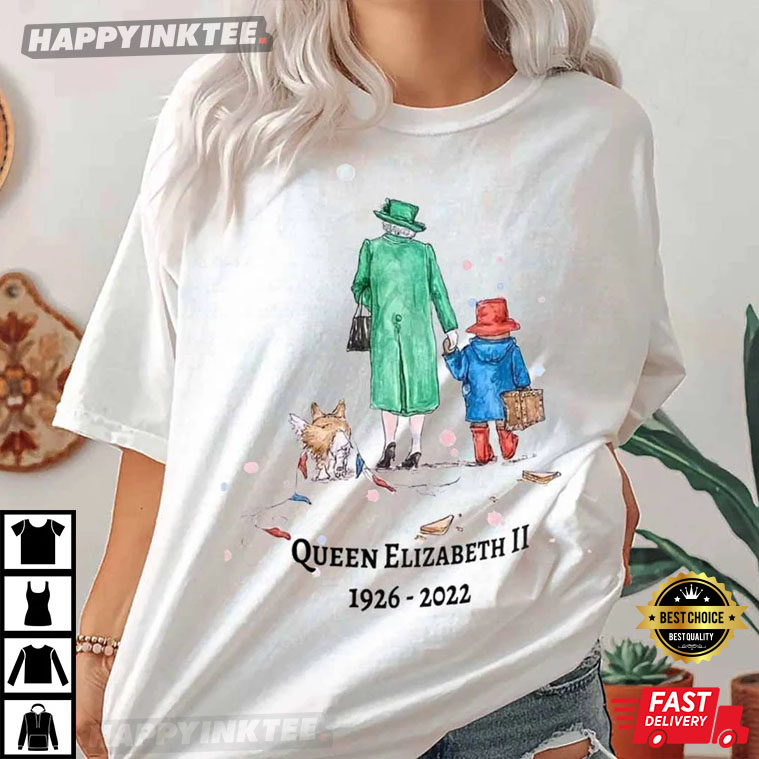 Queen Elizabeth And Paddington Bear T-Shirt Queen Elizabeth And Paddington Bear T-Shirt