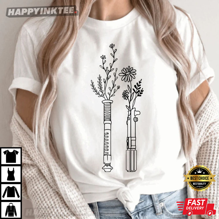 Star Wars Ladies Lightsaber Disneyland T-Shirt Star Wars Ladies Lightsaber Disneyland T-Shirt