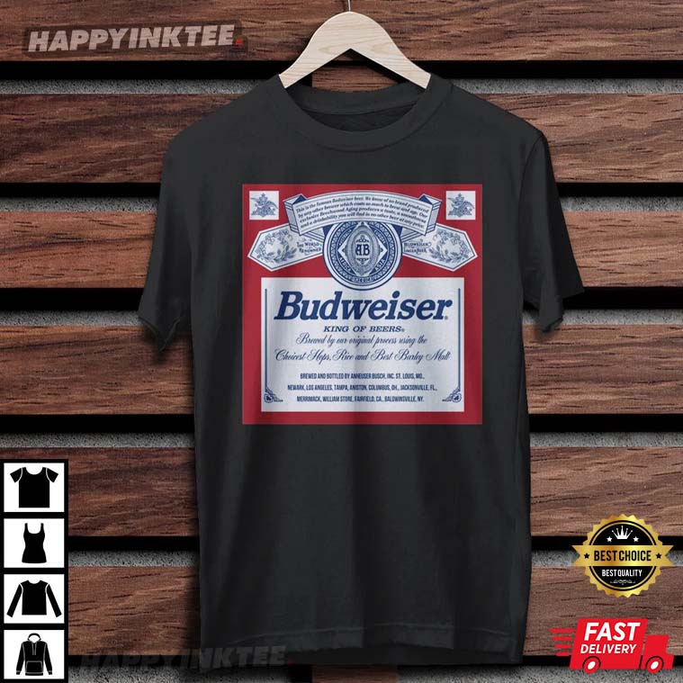 Officially Licensed Budweiser Beer T-Shirt Officially Licensed Budweiser Beer T-Shirt
