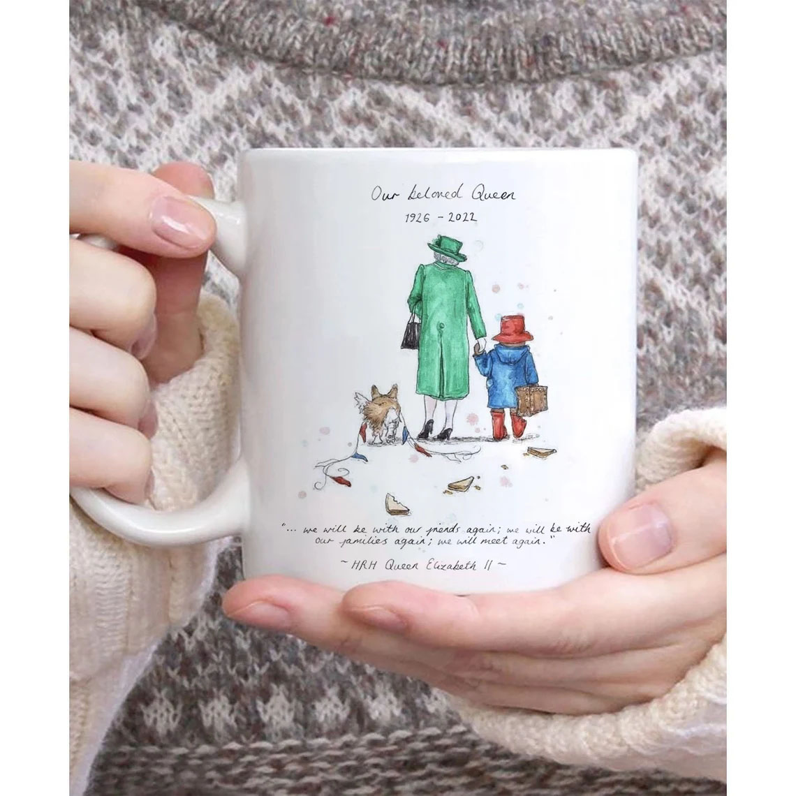 RIP Queen Elizabeth II Paddington Bear Personalized Mug RIP Queen Elizabeth II Paddington Bear Personalized Mug
