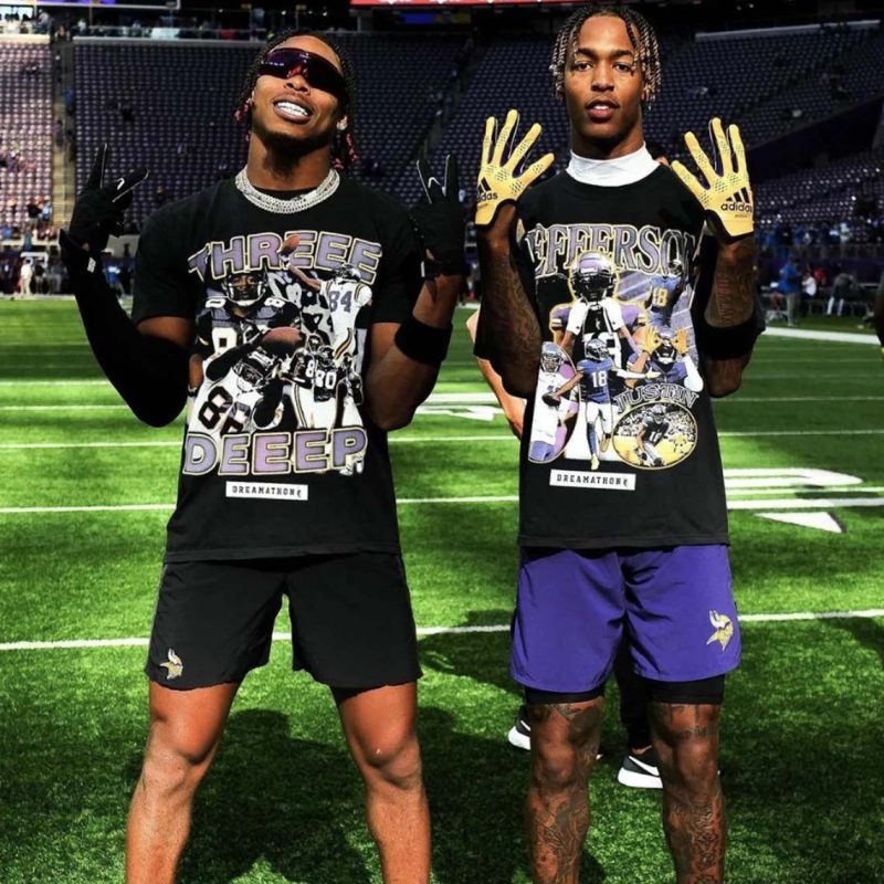 Three Deep Minnesota Vikings T-Shirt