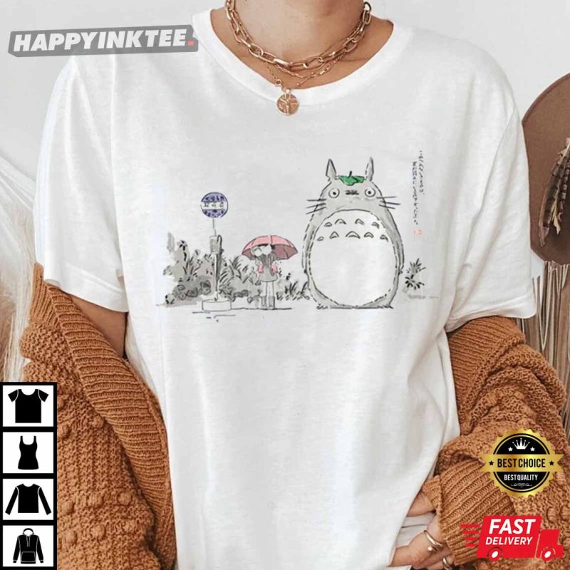 My Neighbour Totoro Rainy Day Hayao Miyazaki T Shirt 3