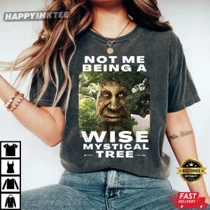 Mens Wise Mystical Tree Face Old Funny Meme Best T-Shirt