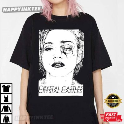 Crystal Castles Bruised Madonna Band Graphic T-shirt