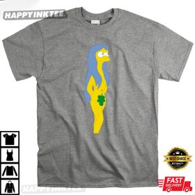 The Simpsons Marge Simpson Naked Funny T-shirt