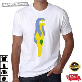 The Simpsons Marge Simpson Naked Funny T-shirt