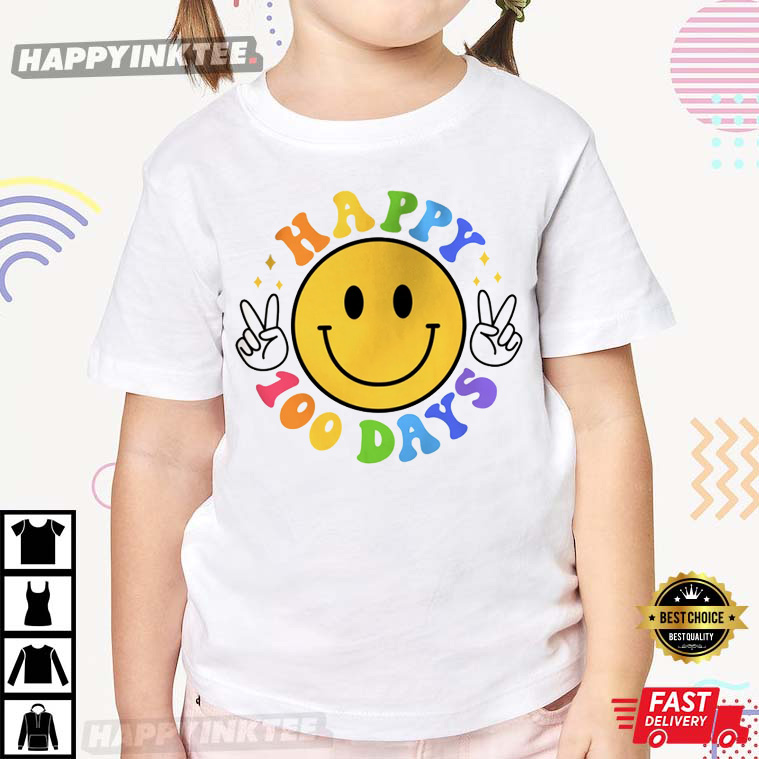 100 Days Of School Smiling School T Shirt 3