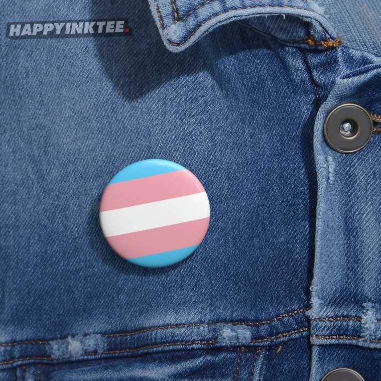 Transgender LGBTQ Pride Flag Clothing Pin Button 1