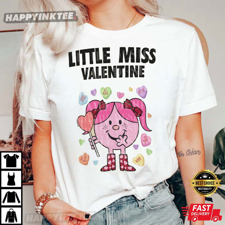 Little Miss Valentines Day Gift For Her T Shirt