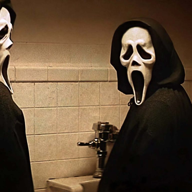 Scream Bathroom Art Ghostface Halloween Horror Movie Poster