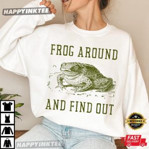 Goblincore Frog Around And Find Out Cottagecore T Shirt (1)