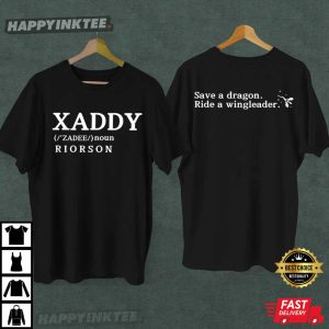 Xaddy Xaden Riorson Fourth Wing Save A Dragon Ride A Wingleader T Shirt