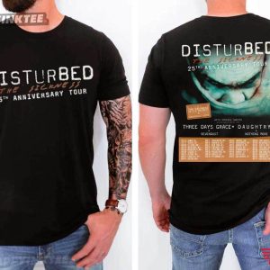 Disturbed The Sickness 25th Anniversary Tour 2025 T Shirt (2)