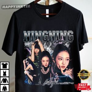 Ningning Aespa K pop Music Bootleg T Shirt (2)
