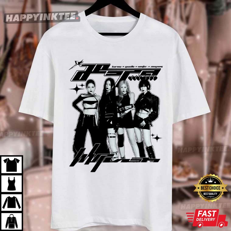 Aespa Karina Giselle NingNing Winter Whiplash T-Shirt Aespa Karina Giselle NingNing Winter Whiplash T-Shirt