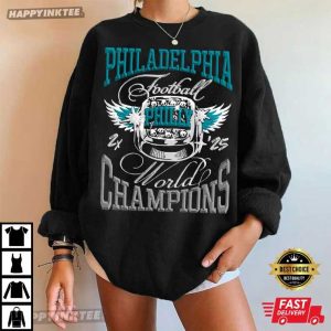 Philadelphia Football World Champions Ring Super Bowl LIX T Shirt (1)
