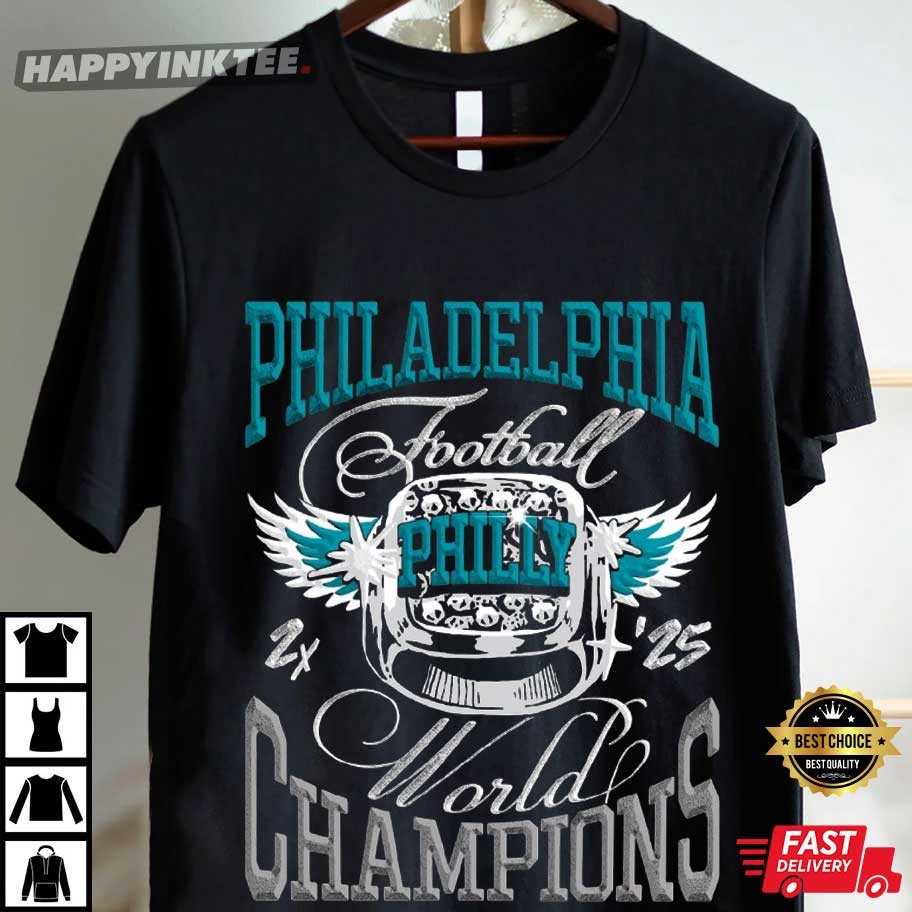 Philadelphia Football World Champions Ring Super Bowl LIX T-Shirt Philadelphia Football World Champions Ring Super Bowl LIX T-Shirt