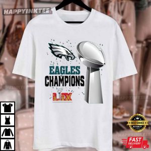 Philadelphia Eagles 2025 Champions LIX Football T Shirt (2)