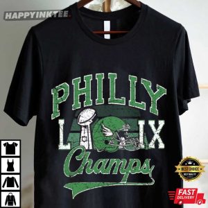 Philly 2025 Champions Super Bowl LIX Eagles Football T Shirt (2)