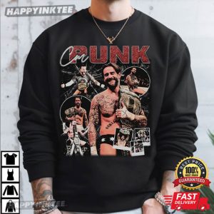 CM Punk WWE Bootleg Style T Shirt