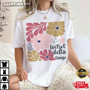 Foxtrot Delta Tango Floral FDT Anti Trump T Shirt (4)