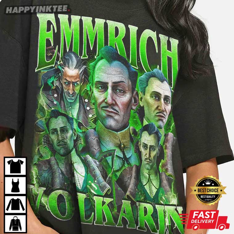 Emmrich Volkarin Dragon Age Bootleg Style Gamer T-Shirt Emmrich Volkarin Dragon Age Bootleg Style Gamer T-Shirt