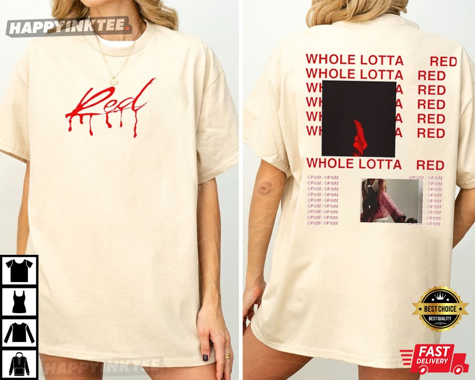 Playboi Carti Whole Lotta Red Hip Hop T-Shirt Playboi Carti Whole Lotta Red Hip Hop T-Shirt