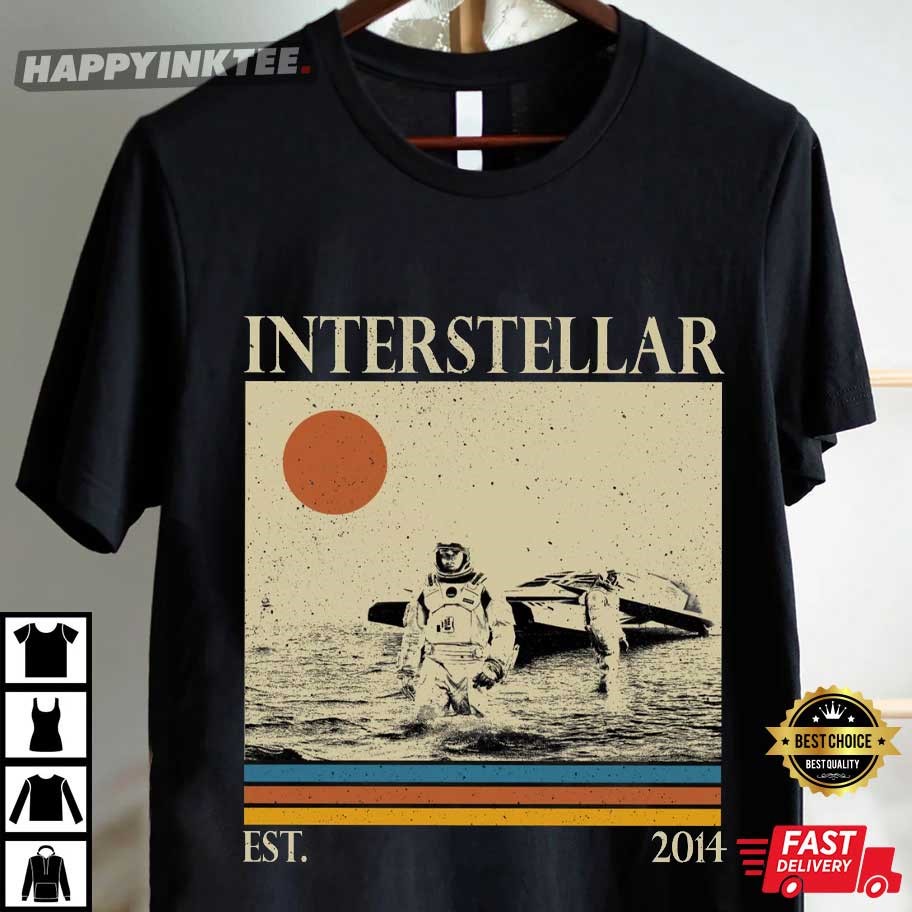 Interstellar 2014 Vintage Classic Movie T-Shirt Interstellar 2014 Vintage Classic Movie T-Shirt