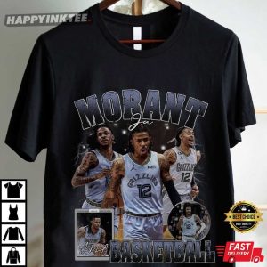 Ja Morant Memphis Grizzlies Basketball 90s Bootleg Classic T Shirt (2)