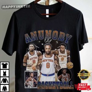 OG Anunoby Basketball New York Knicks NBA Vintage T Shirt (3)