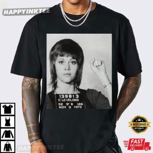 Jane Fonda Mug Shot Vintage T Shirt