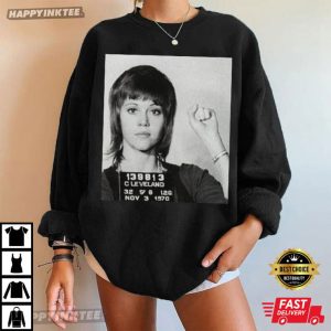 Jane Fonda Mug Shot Vintage T Shirt