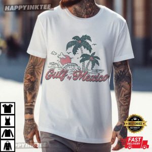 Gulf of Mexico Beaches Tropical Vibes Vacation T-Shirt