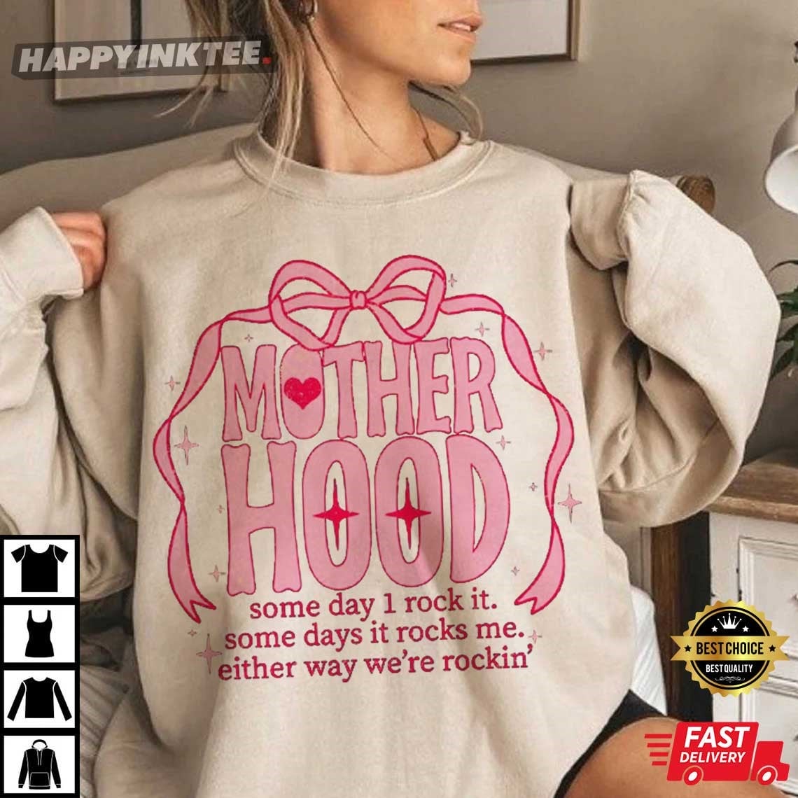 Motherhood Some Days I Rock It Mothers Day T-Shirt Motherhood Some Days I Rock It Mothers Day T-Shirt
