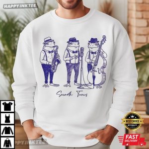 Smooth Tunes Frog Musicians Jazz Band Funny Meme T Shirt (1)