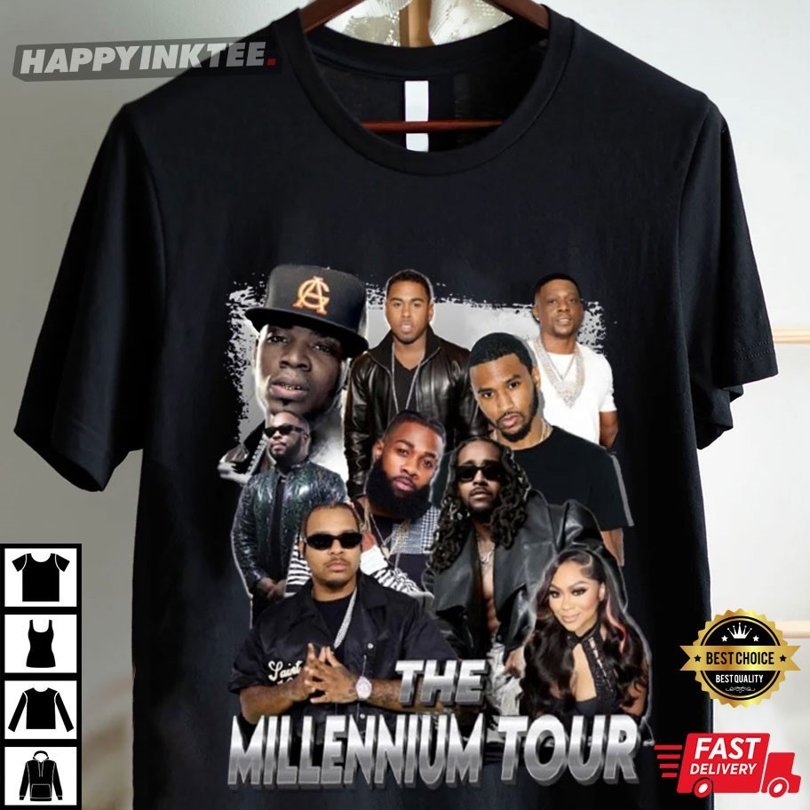 Omarion The Millennium Tour Hip hop Vintage Bootleg T-Shirt Omarion The Millennium Tour Hip hop Vintage Bootleg T-Shirt