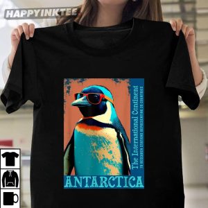 Antarctica The International Continent Penguin Lovers T Shirt (2)