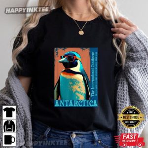 Antarctica The International Continent Penguin Lovers T Shirt (4)