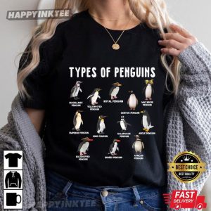 Types Of Penguins Funny Penguin Lover T Shirt (4)
