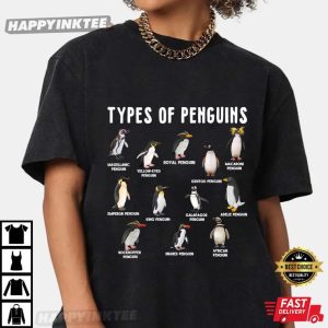 Types Of Penguins Funny Penguin Lover T Shirt (1)
