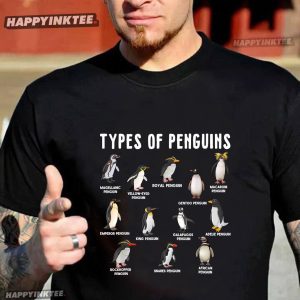Types Of Penguins Funny Penguin Lover T Shirt (3)
