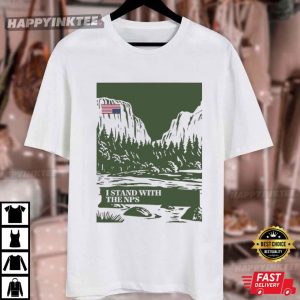 I Stand With The NPS National Park US Flag T Shirt (2)
