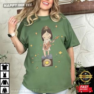 Yoshitomo Nara Guitar Girl Star Japanese Artistic T Shirt (4)