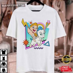 Baby Hercules And Pegasus Retro 90s Comfort Colors T Shirt (4)