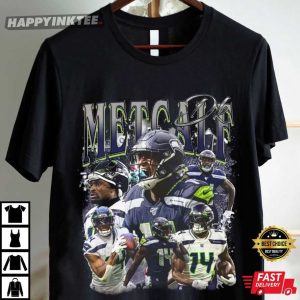DK Metcalf Seattle Seahawks Vintage Bootleg Style NFL T Shirt (2)